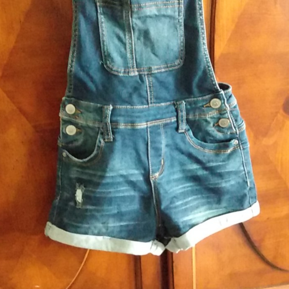 Hot Kiss  denim Overalls